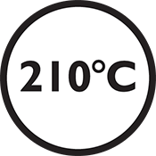 210°C max temperature
