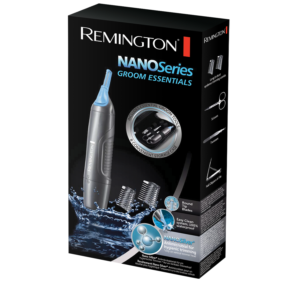 Remington Nano Series Nasenhaartrimmer NE3455 Ohrhaar Schneider Groom Etui 