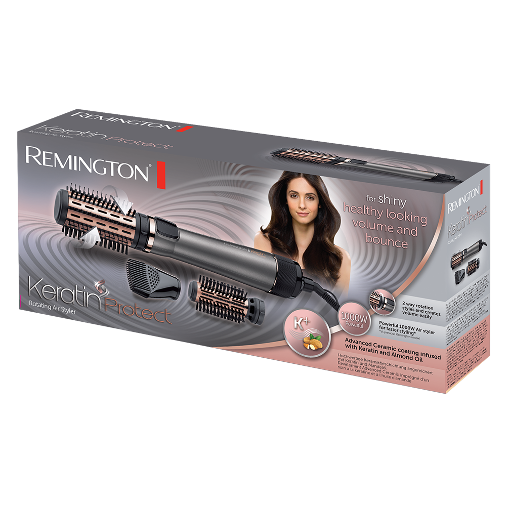 Remington Keratin Protect Cepillo Secador de Pelo Giratorio 1000W