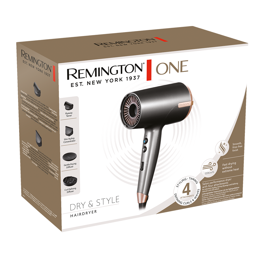 Remington ONE Dry & Style Hair Dryer, Diffuser Hair Dryer