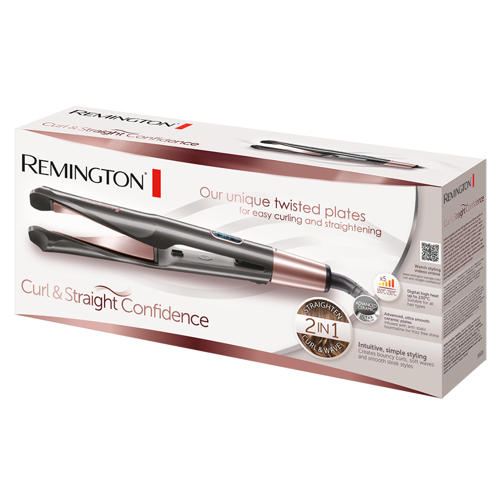 1 Curl 2 Straightener Confidence in | Remington