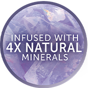 Infused with 4 natural minerals